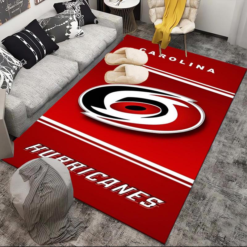 Hurricanes Team Spirit Area Rug Suitable for Indoor And Outdoor,Carpets for Kitchens, Homes, Offices, Living Rooms,Home Decor,Christmas Gift