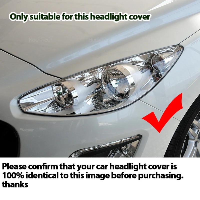 PC Lens Cover for Peugeot 308 T7 Facelift 2011 2012 2013 Heat-Resistant Transparent Front Headlight Cover Protector