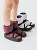 Cozy Velvet-Lined Strappy Ballet Practice Shoes