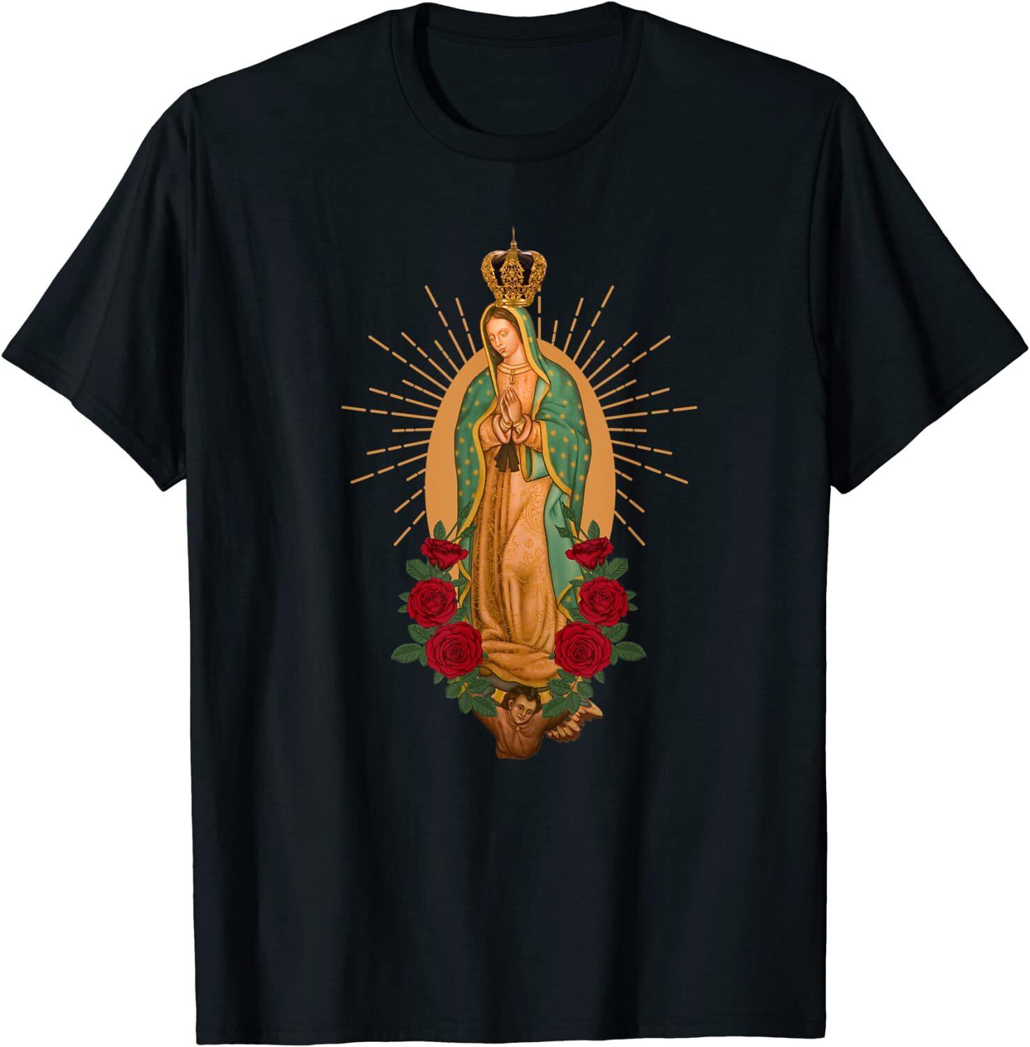 Our Lady of Guadalupe Virgen De Guadalupe Virgin Mary Linda T-Shirt Size S-5XL S