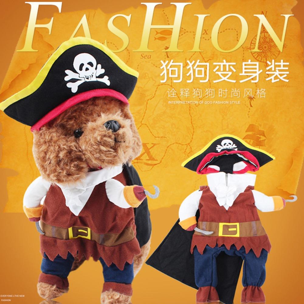 Pet Transformation Dog Funny Funny Standing Pirate Denim Pet Clothing Dog Dog Clothing M / 3#