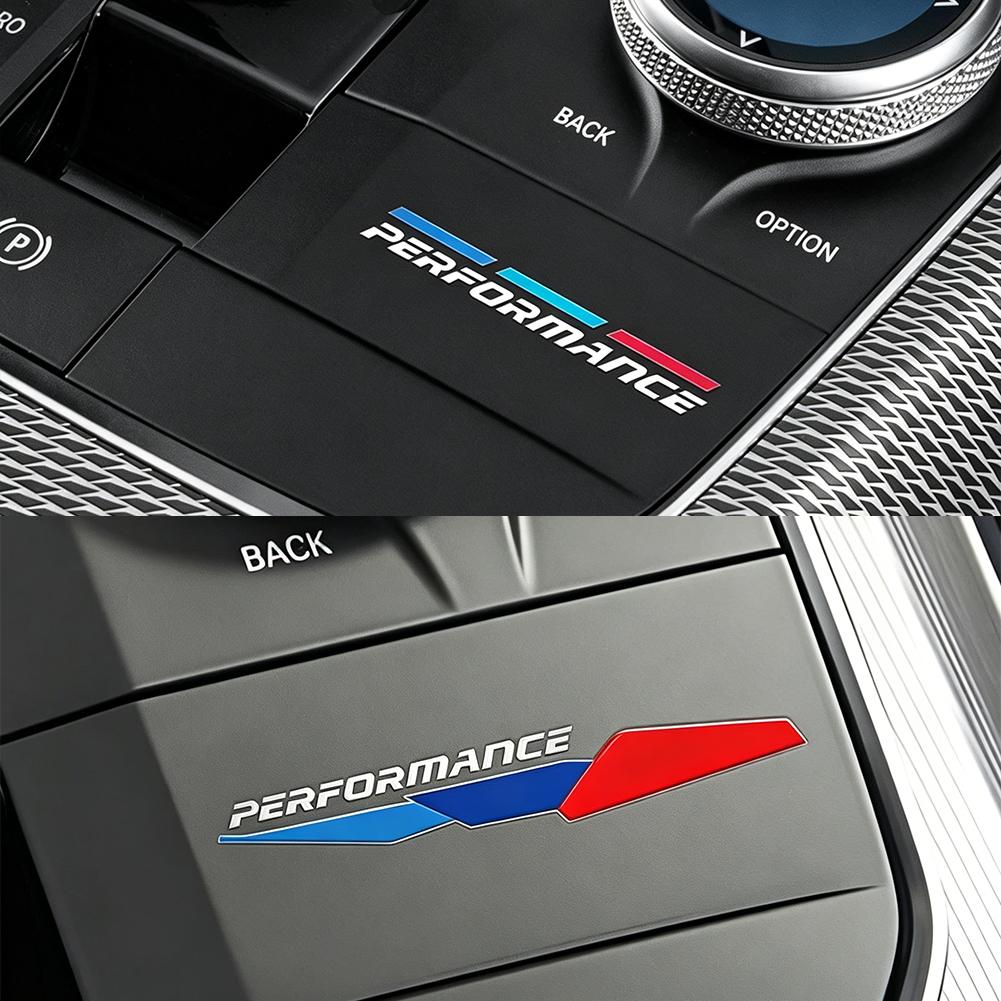 3 Adet M Performance Araba 3D Metal Sticker İç Dekorasyon Aksesuarları BMW G80 G06 G07 G42 G14 G15 G16 F82 F20 F21 F83 M2 M3 M4 pd2 İçin