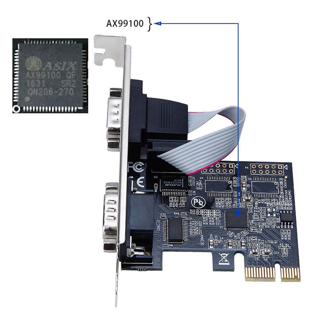 TXB074 Pcie to Serial Port RS232 Interface Expansion Card AX99100 Desktop PC PCI-E Serial Port Adapter Card