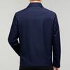 Spring and Autumn New Men's Wool Jacket Business Middle-aged and Elderly Dad Clothing Classic Lapel Large Size Zipper High-end Jacket