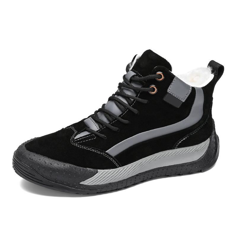 

Мода Чоловічі Вуличні Чоботи Зимове Чоловіче Взуття Теплі Хутряні Снігові Чоботи Плюшеве Взуття Всередині Чорні Зимові Чоботи для Чоловіків Водонепроникне Чоловіче Взуття 44 чорний