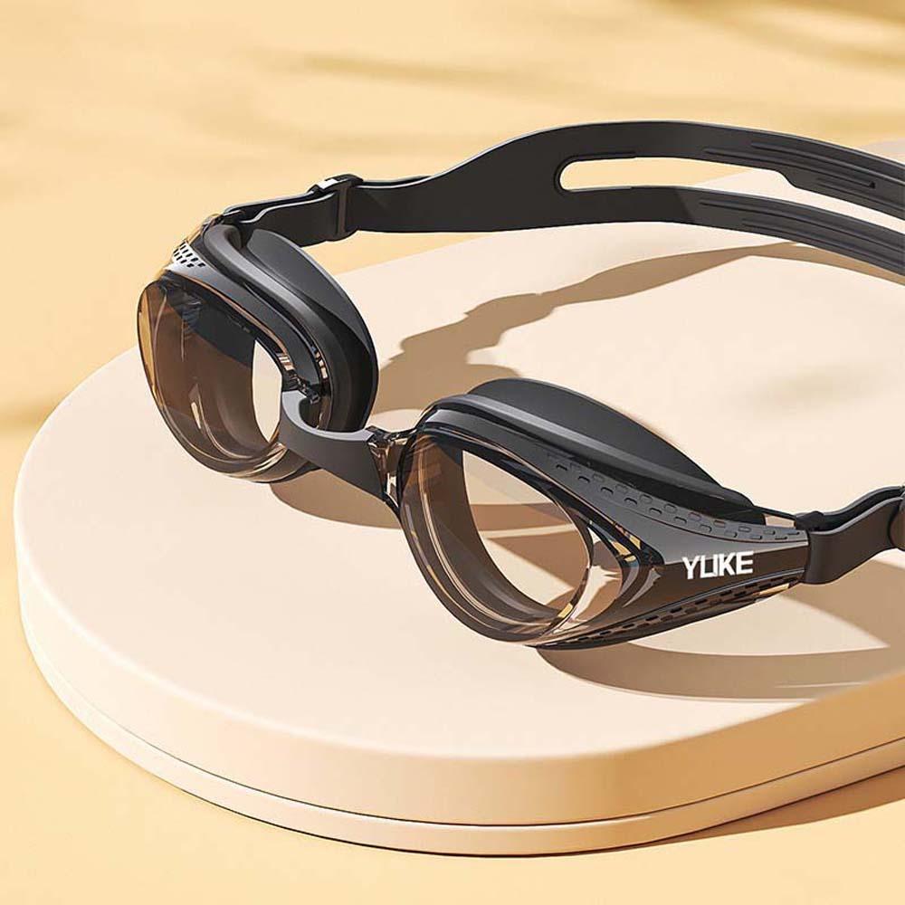 TPU Big Frame Swimming Goggles Waterproof Anti-fog Swim Eyewear Contrast Color Swim Glasses  Pool