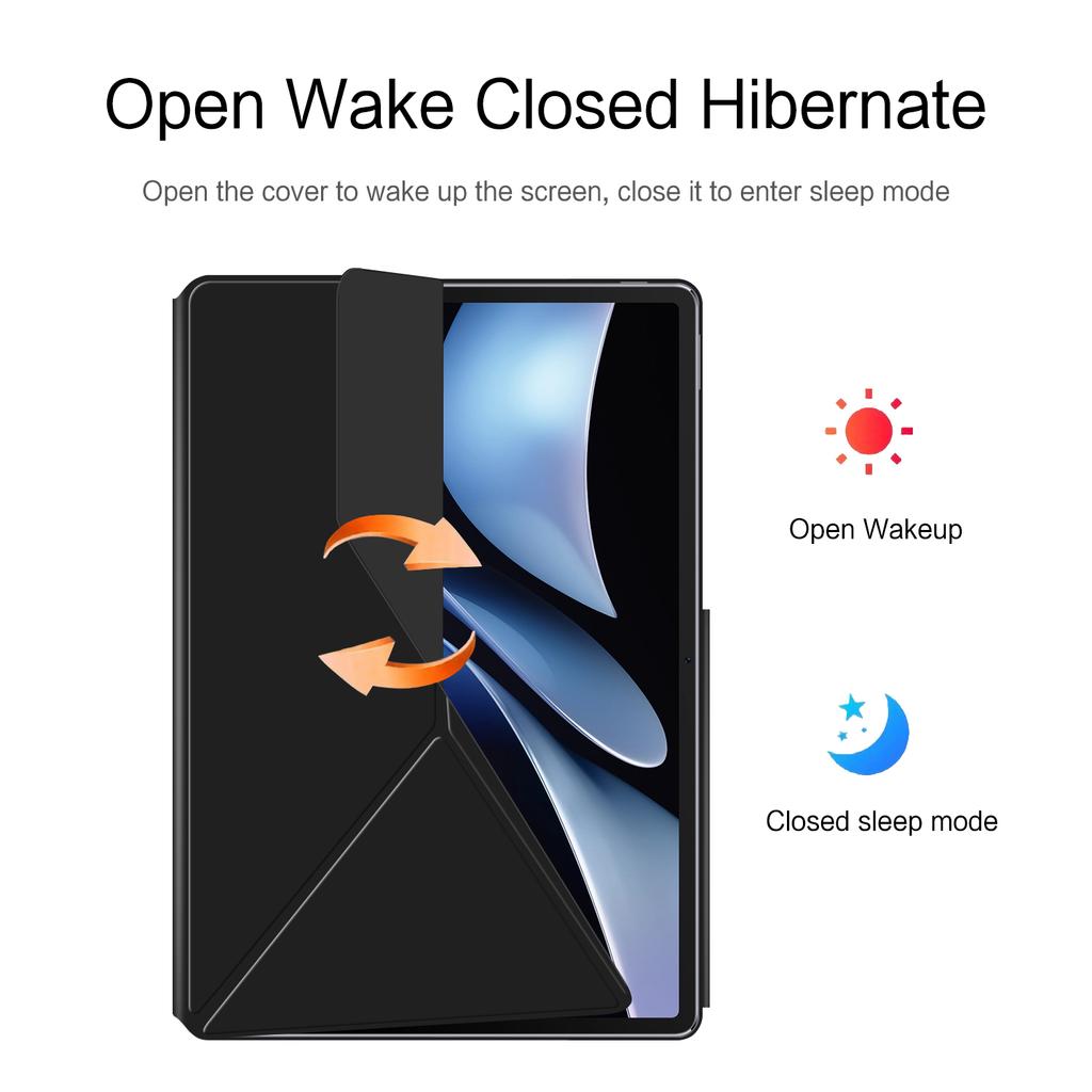 Pro Huawei MatePad Air (2024) Kožené pouzdro Origami stojánek Magnetický kryt na tablet Automatické probuzení/usnutí