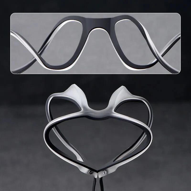 Tr Pure Titanium Square Frame Reading Glasses Men Anti Blue Light Presbyopia Eyewear With Diopter +1.0 To +4.0