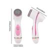 3 In 1 Electric Facial Cleansing Brush Silicone Rotating Face Brush Deep Cleaning Skin Peeling Massager Cleanser Exfoliation