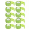 10pcs Cohesive Tattoo Grip Cover Wrap Portable Tattoo Handle Elastic Bandage Tape AccessoriesGreen