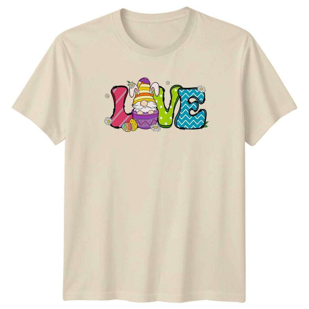 Love TShirt Spring Holiday Easter Gnome Easter Gift For Him And Her