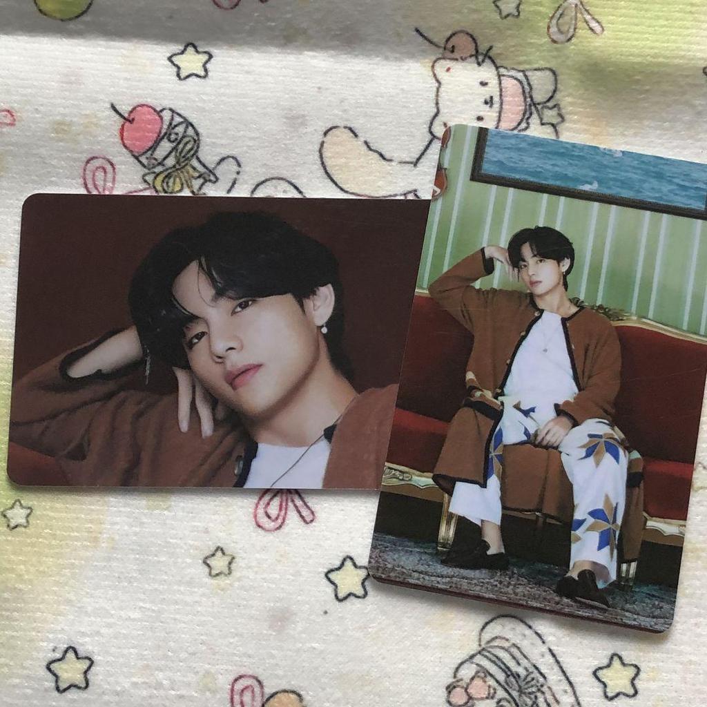 [USED] BTS Bangtan Trading Card V Taehyung BE Unreleased Lucky Drop 2 Cards