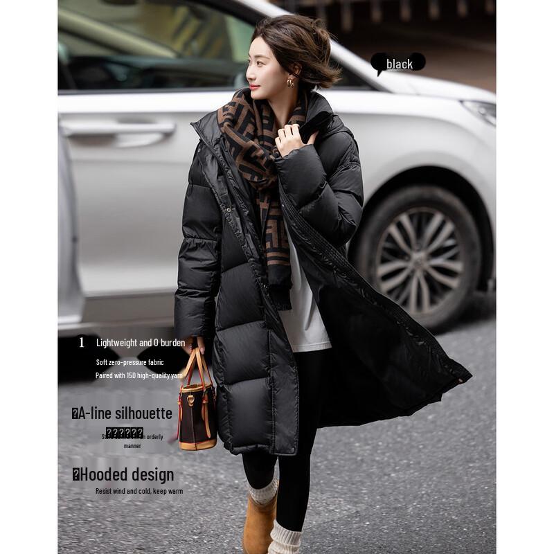 DEMANA Damen Winterjacke, 15D, ultraleicht, 90 % Entendaunenfüllung, Kapuze, gesteppt