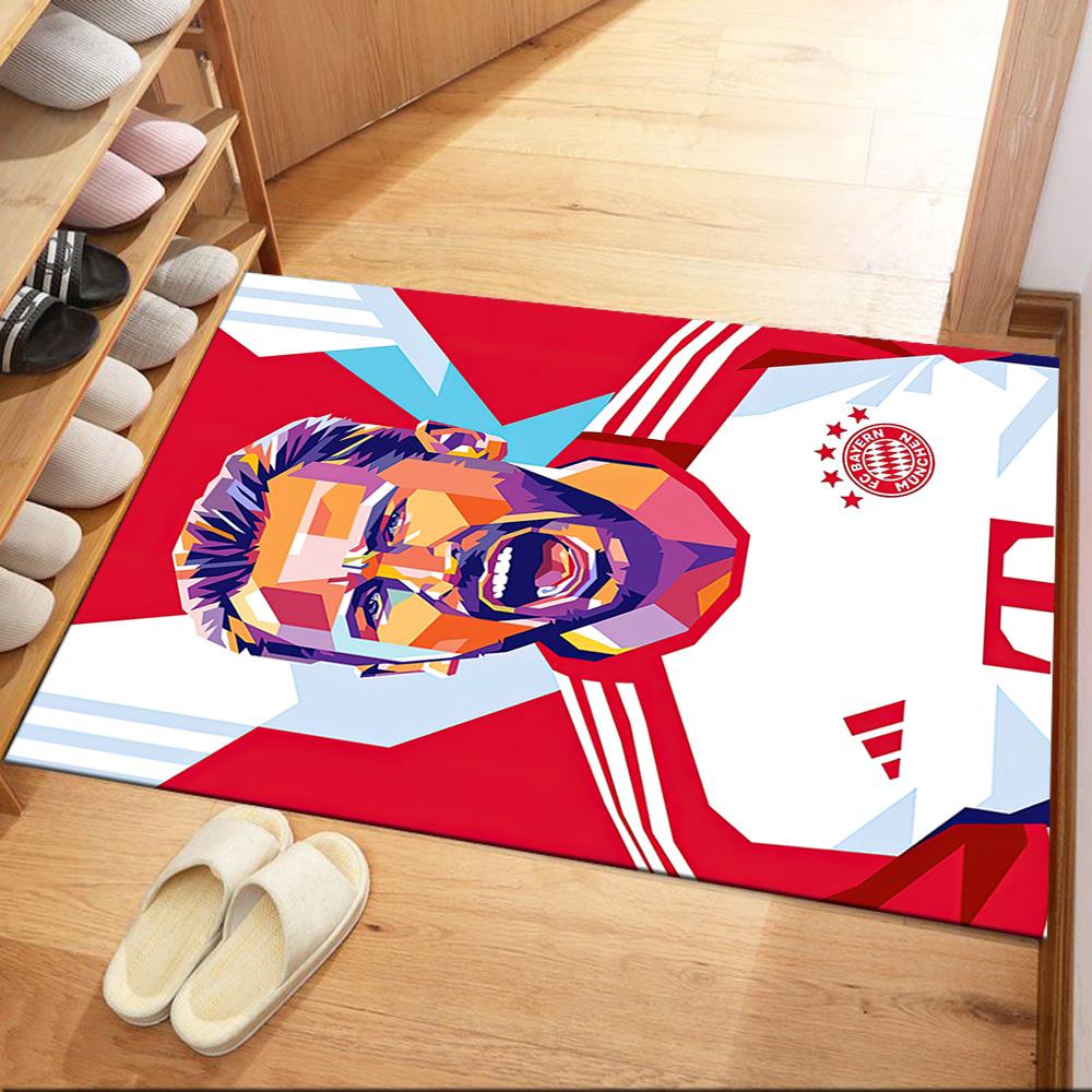 Bayern Munich Floor Rug Office Rug Suitable for Hallway Kitchen Foyer Game Room Antislip Carpet Anime Office Decor Perfect Gift for Friends & Family