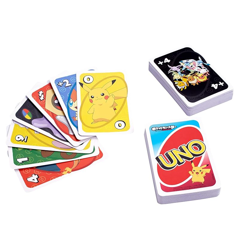 Mattel Game UNO Pokémon Card Game Party Game 2-10 Players Ages 7+ Pokémon GNH17