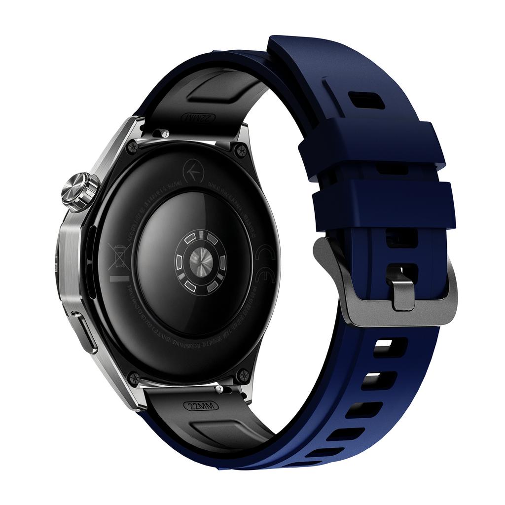 22mm Dual Color Silicone Strap for Samsung Galaxy Watch3 45mm/Watch 46mm/Gear S3 Classic Replacement Watch Band