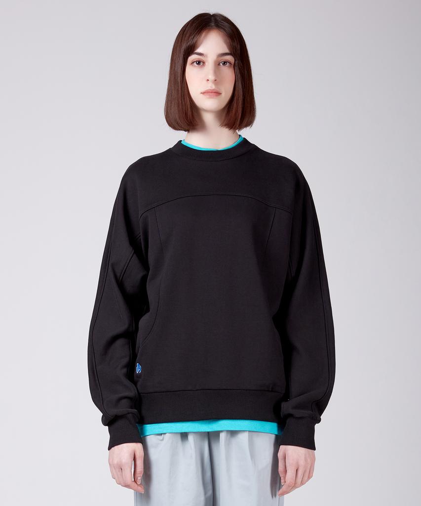 SSQR Unisex Embroidered Sweatshirt Kiz_01_Black_Medium