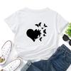 Dámské tričko nadměrné velikosti Letní móda Kreslený potisk Ležérní top s krátkým rukávem Pulovr Pohodlné Tričko větší velikosti Trendy outfit