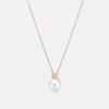METROCITY JEWELRY René Perla Sterling Silver Rose Necklace A243SN9104RPA