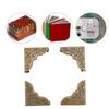 100pcs Bronze Metal Corner Protector Vintage Corner Guards Photo Album Corner Protector  Notebook