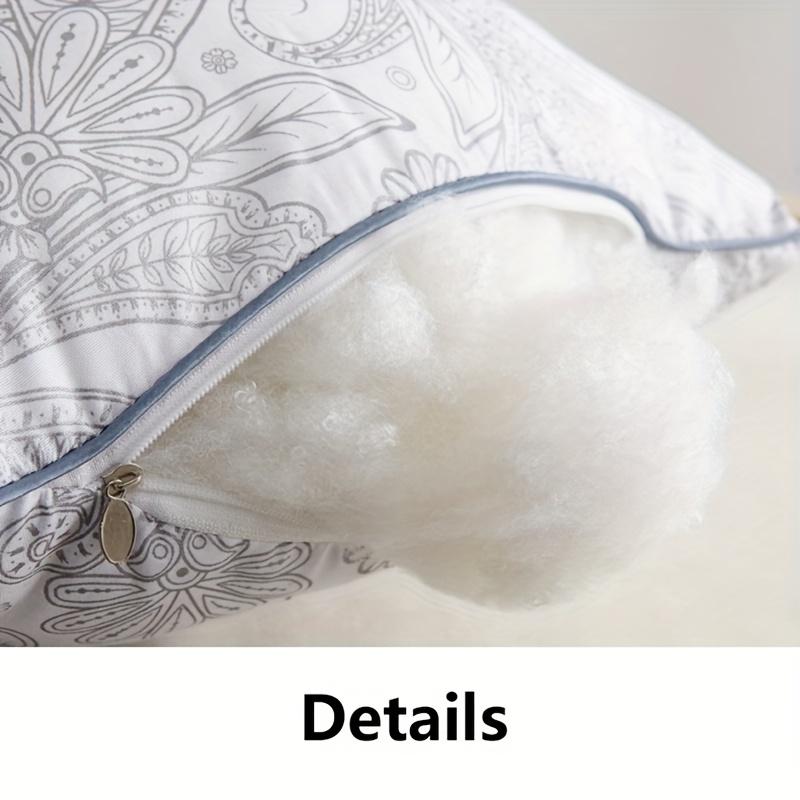 2pc high quality brushed texture patterned sleep pillow, star rated hotel grade patterned pillow core classical patterned pillow