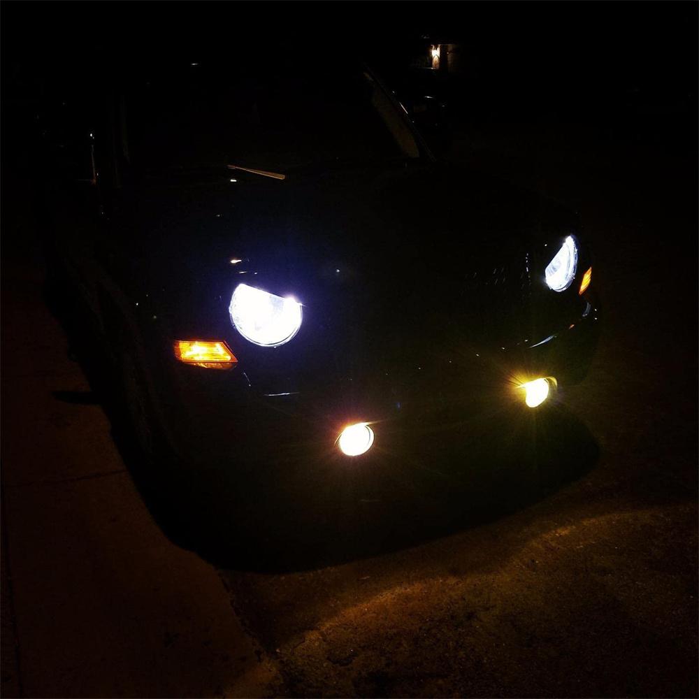 2X Front Angry Eyes Style Light Headlight Trim Cover For Jeep Patriot 2011-2017