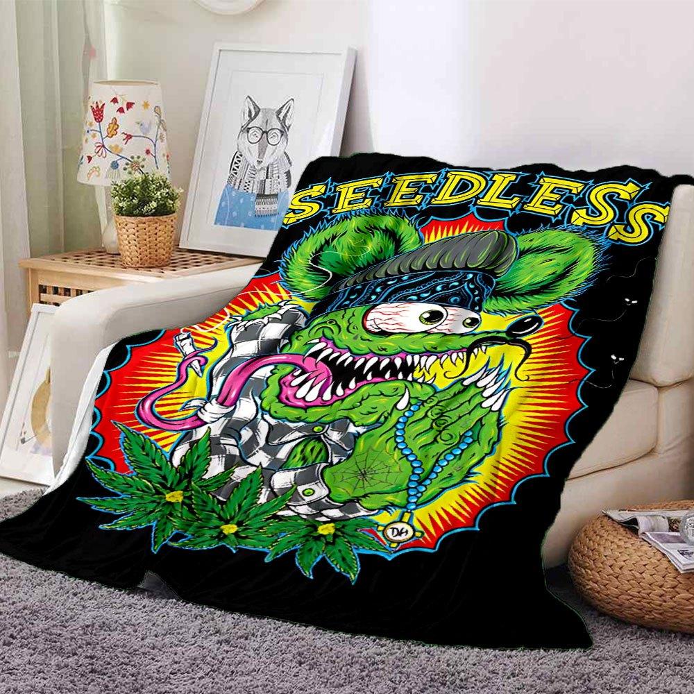 1pc Rat finks 3 Blanket Soft Warm Throw for Home, Office, Travel All Season Cozy Bedding Gift, Office Cozy Accessory