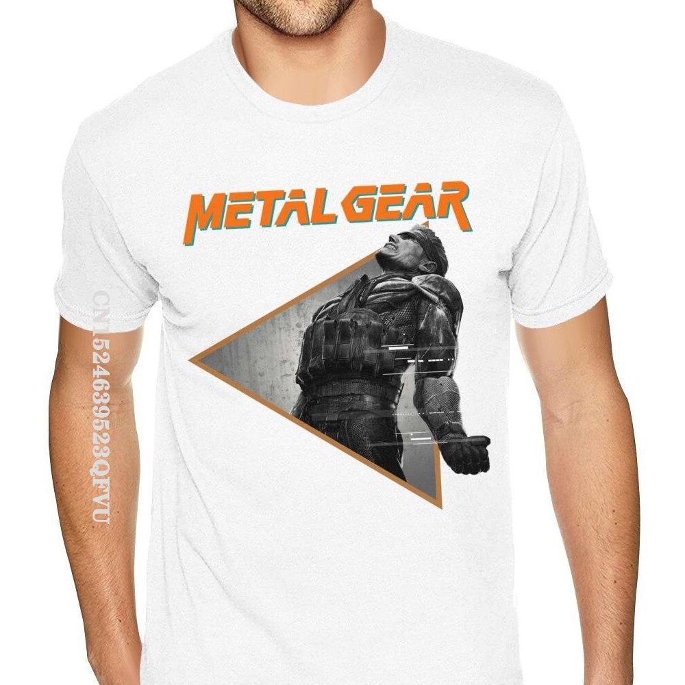 Cheap Custom Metal Gear Solid Tee Mens Bespoke England Style Tshirts Men Retro Cotton Crew Tees Shirts Gothic Style