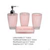 4 Piece Soap Dispenser, Toothbrush Holder, Apartment Essentials, Premium Modern Bathroom Accessory