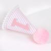 Pink & White First Birthday Party Hat - Girl's 1st Birthday Crown with Photo Props for Decorations and Dressing