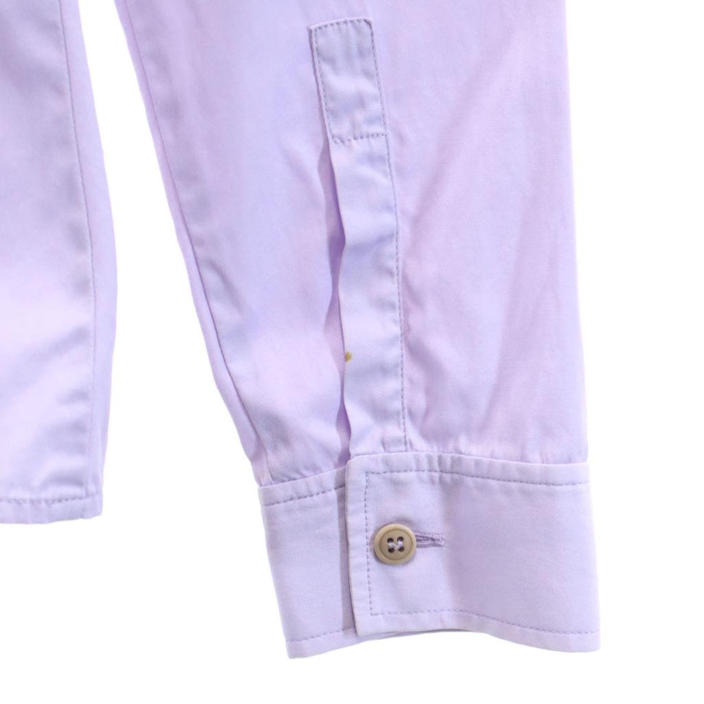 MIUMIU Made In Italy Long Sleeve Cotton Shirt 38 Purple Women Used