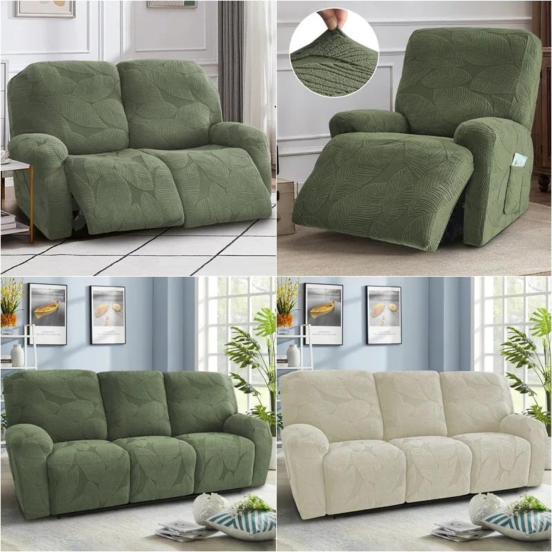 1/2/3seater Recliner Sofa Covers for Living Room Luxury Relax Armchair Slipcover Stretch Couch Cover Funda De Sillón Reclinable