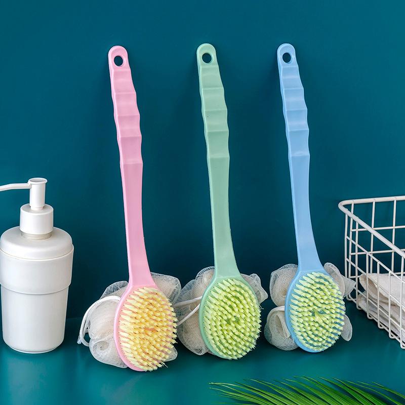 Cheap 1 Pcs Long Handle Bath Brush with Bath Ball Bathing Brush Soft ...