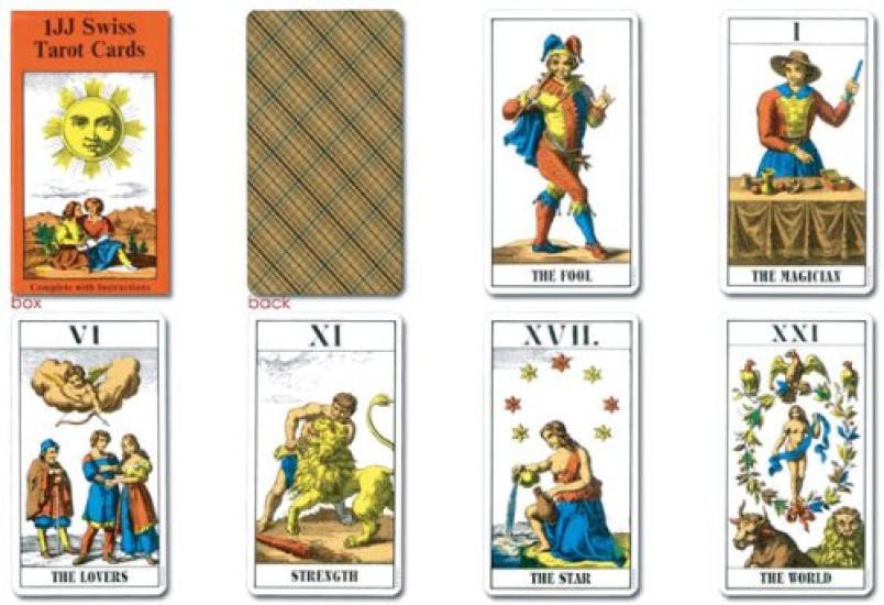Authentic Tarot Card Set Swiss Tarot Includes Japanese Booklet classic tarot card set beloved for over 100 78-Card [1JJ Cards] "Pocket Manual" "A