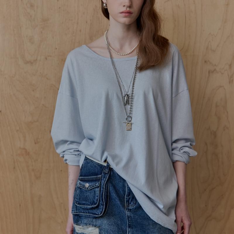 Maxza Back Open STrap TwisT Loose T shirT ze04qT011na