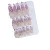 Pure Handmade Phototherapy Nail Art Purple Youmeng Wear Nail Finished Cat Eye Nail Art Patch Showing Whiteness and Temperament