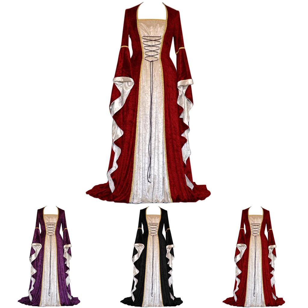 Stupendo Abito Gotico Vittoriano Vintage Perfetto Per Feste Medievali Ed Eventi Cosplay