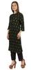 Moomaya Printed Womens Kurti 3 4 Sleeve Mandarin Collar Straight Kurta Soft Summer