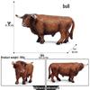 Kids' Cognitive Farm & Ranch Animal Models - Cow, Buffalo, Bison Desktop Toy Ornament