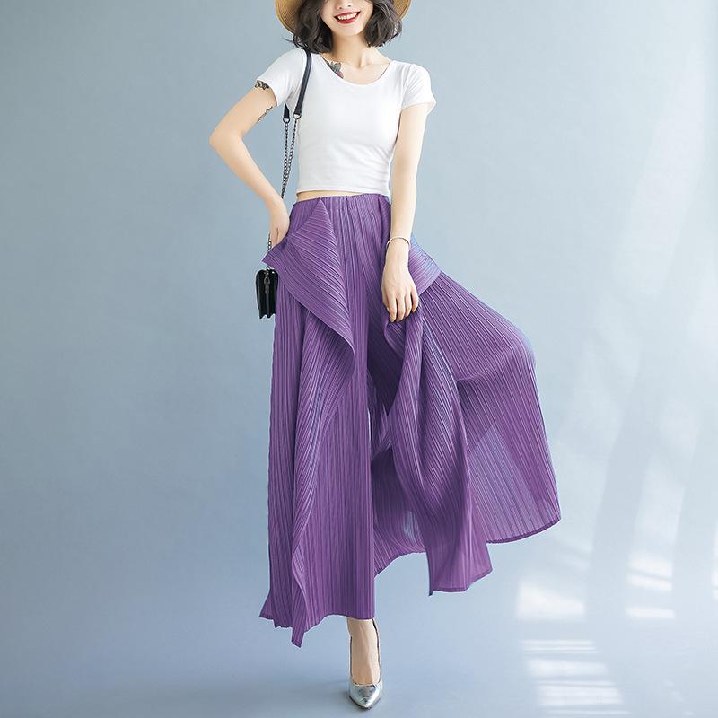 2025 Stylish Miyake Pleated Slimming Irregular Fashion Pants