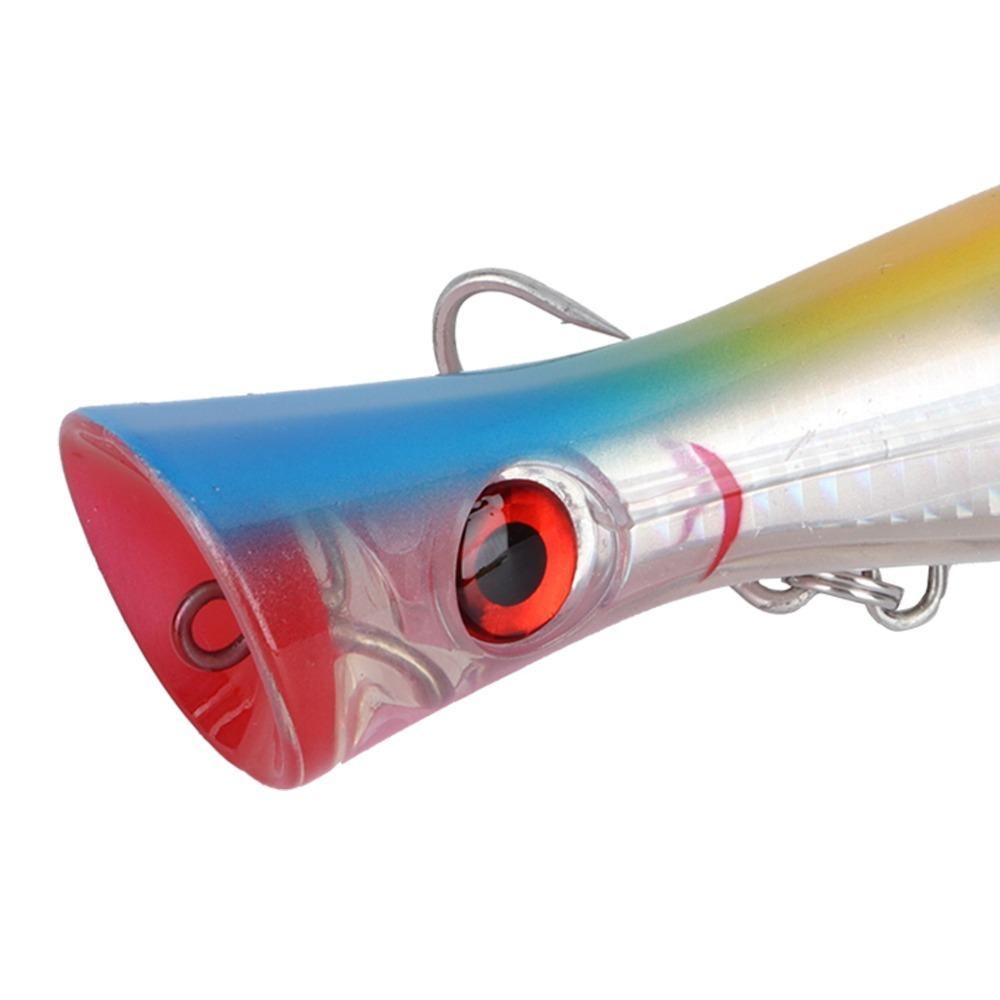 

with 3D Eyes Topwater Popper Lures Plastic Artificial Popper Baits Gt Tuna Kingfish Colorful