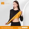 Thermal Velvet Slim Fit Couple Suit: Women's & Men's Round Neck Autumn/Winter Underwear
