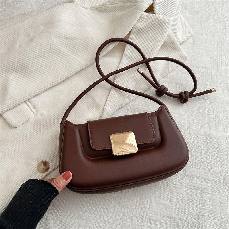 Baguette Bag Fashion Women's Bag Crossbody Bag New Armpit Bag One Shoulder Portable Trendy Simple Women's Bag