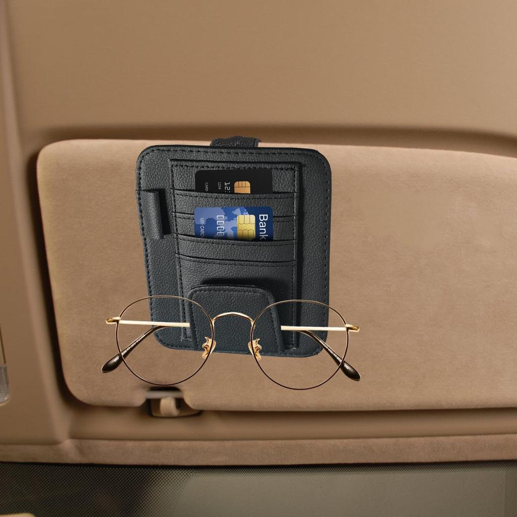 Car Sun Visor Storage Clip, Car Visor Organizer | Glasses Ticket Credit Card Clip