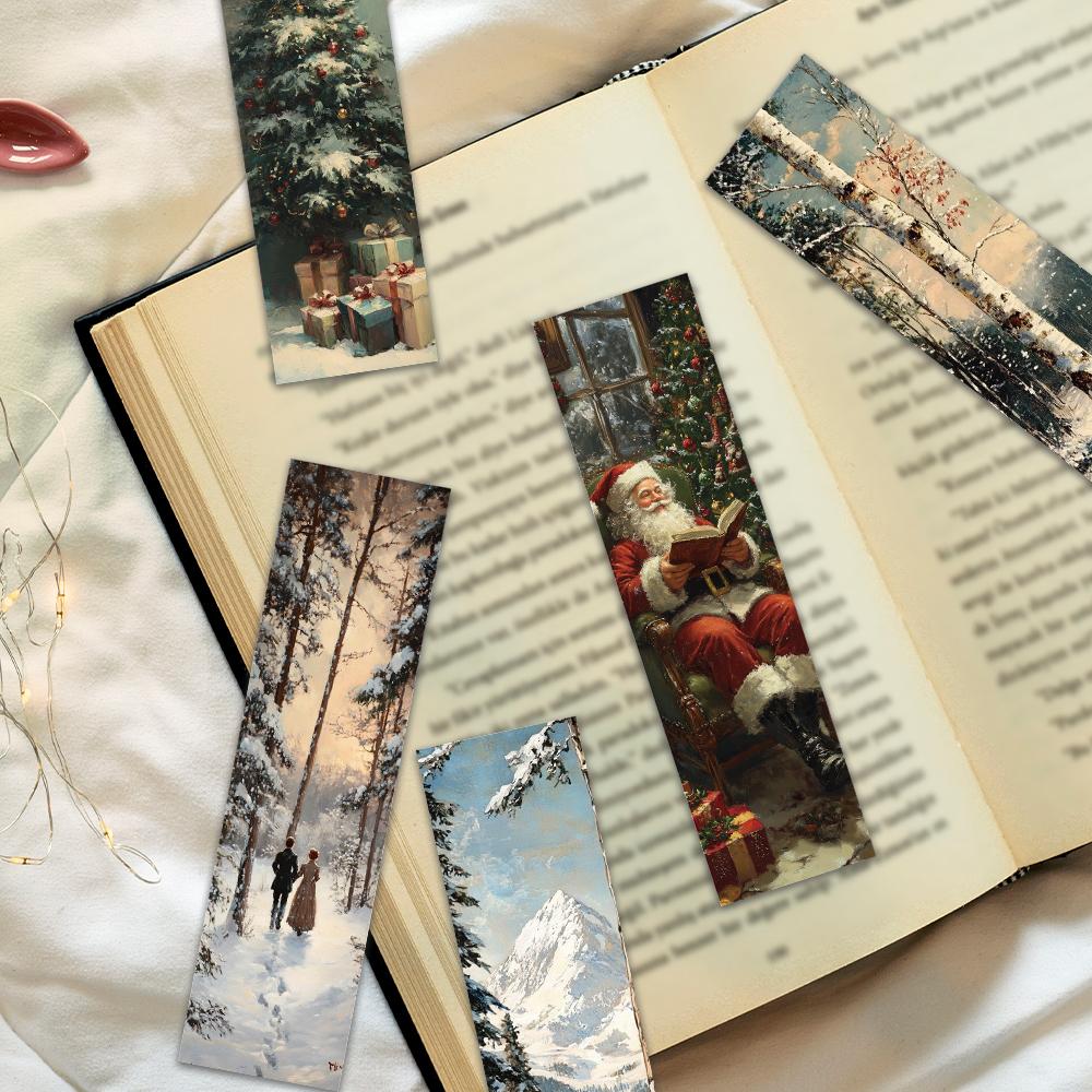 32pcs, Retro Christmas Bookmarks, Back To School Season, Halloween, Teacher's Day, Suitable for Readers and Birthday Gifts.
