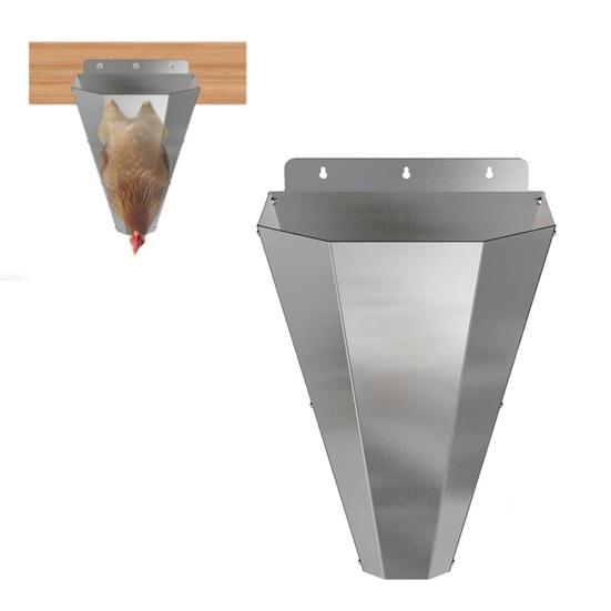 Edelstahl Geflügel Fixierkegel Huhn Mittlere Größe Tötungskegel mit