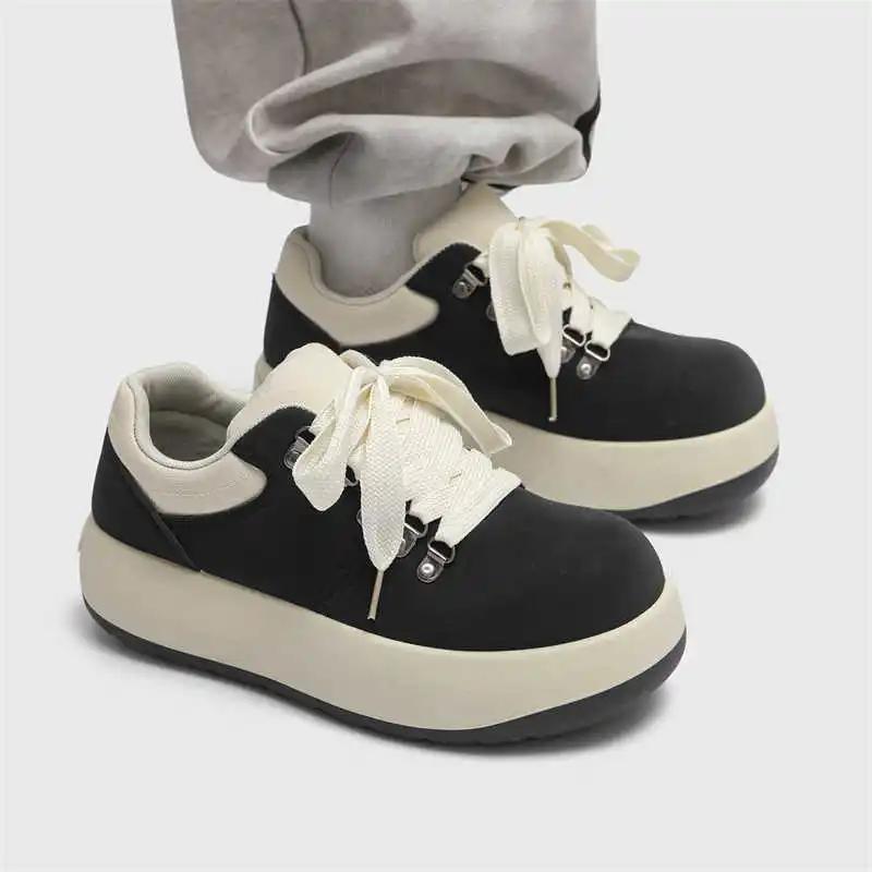 PU Leather Playform Luxury Trainers For Men Skateboarding Sneakers For Men Blue Shoes Basket Sports Hit Overseas Luxe