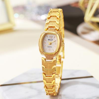 Women Simple Arabic Digital Quartz Watch Bracelet Wristwatch