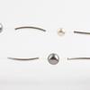 Silver bracelet, simple, clingy, subtle guest look, pearl charm, silver ball