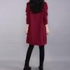 Timeless Vintage Women Long Sleeve Pullover V Neck Tunic Dress For Casual Elegance